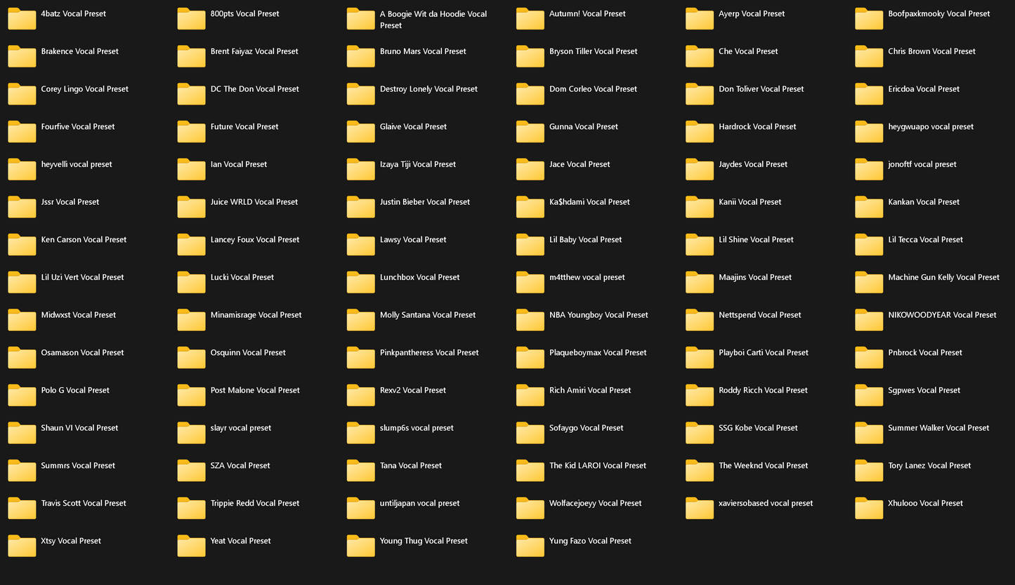 THE COMPLETE PRESET PACK (ALL 204 PRESETS)